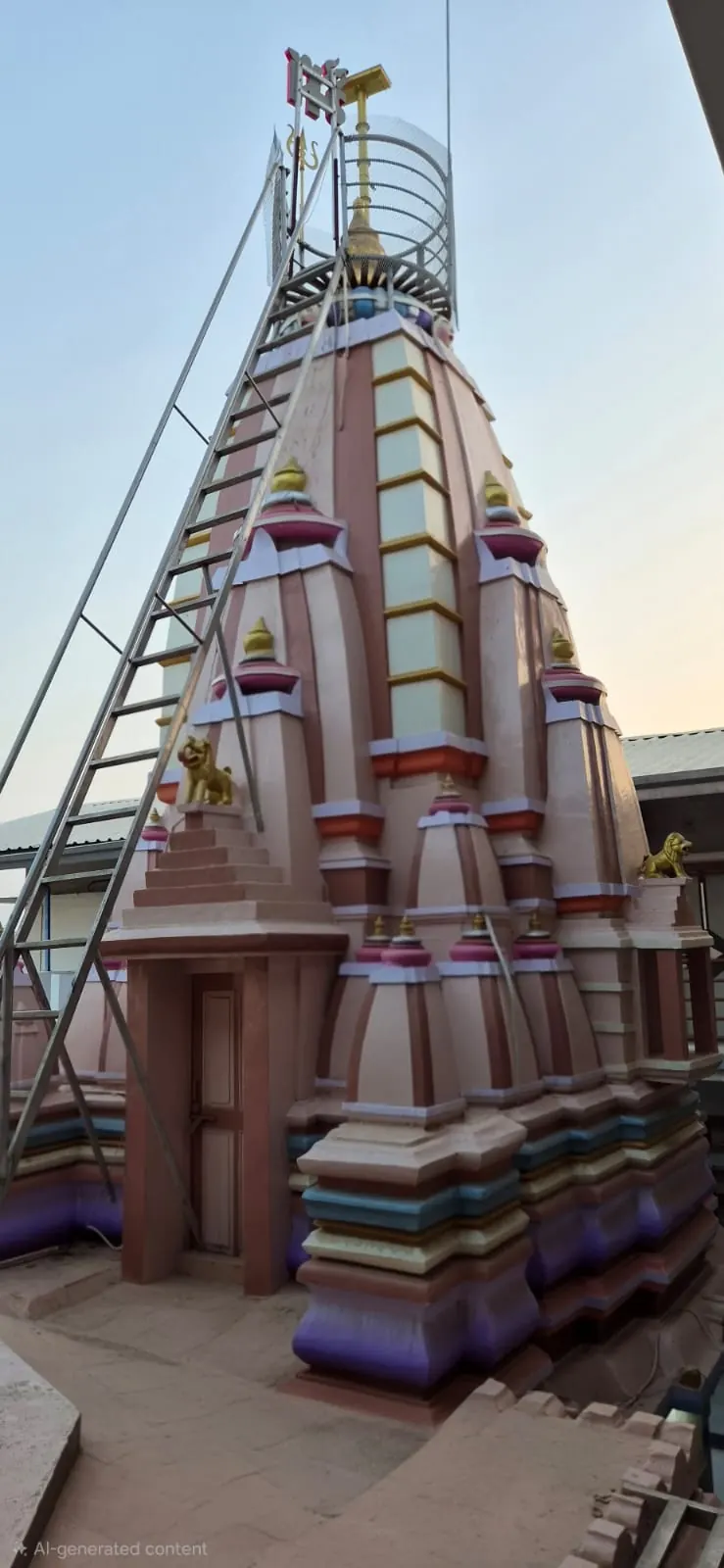 Temple shikhar close detail